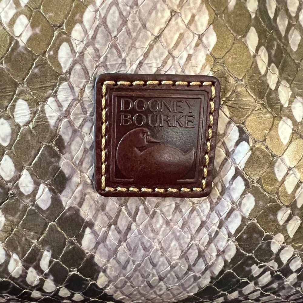 Dooney & Bourke Python Embossed Florentine Satchel - Picture 2 of 10